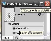 Creation of melodi ripple: Step 2